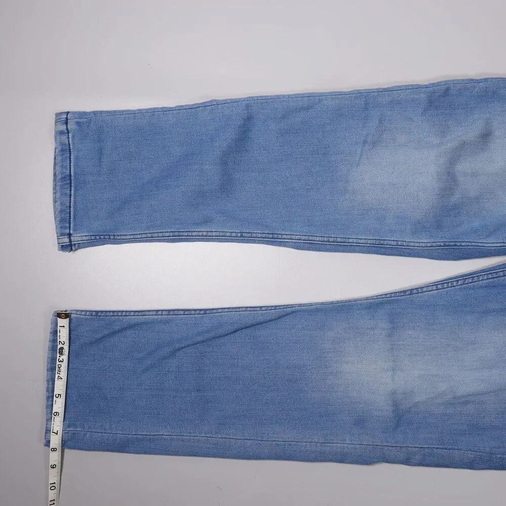 Mugsy Saturdays Jeans Cashmere Blend Blue Stretch Denim Mens 40 x 32